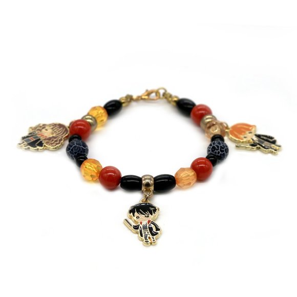 My Bead Emporium Jewelry - Harry Potter theme color bracelet with figurine included.